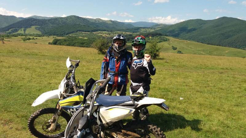 Motorcycle tour Romania enduro short 